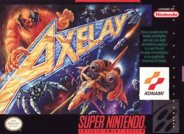 Axelay (USA) (Sample) box cover front